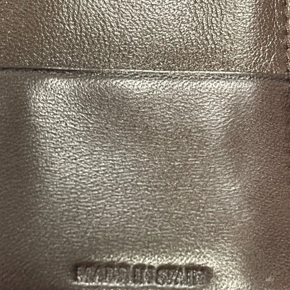 Loewe Men's Dark Brown Nappy Lambskin Long Bifold Wallet - Preowned